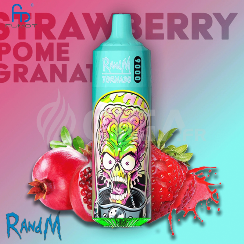 Strawberry Pomp 9000 puffs - Tornado by RandM