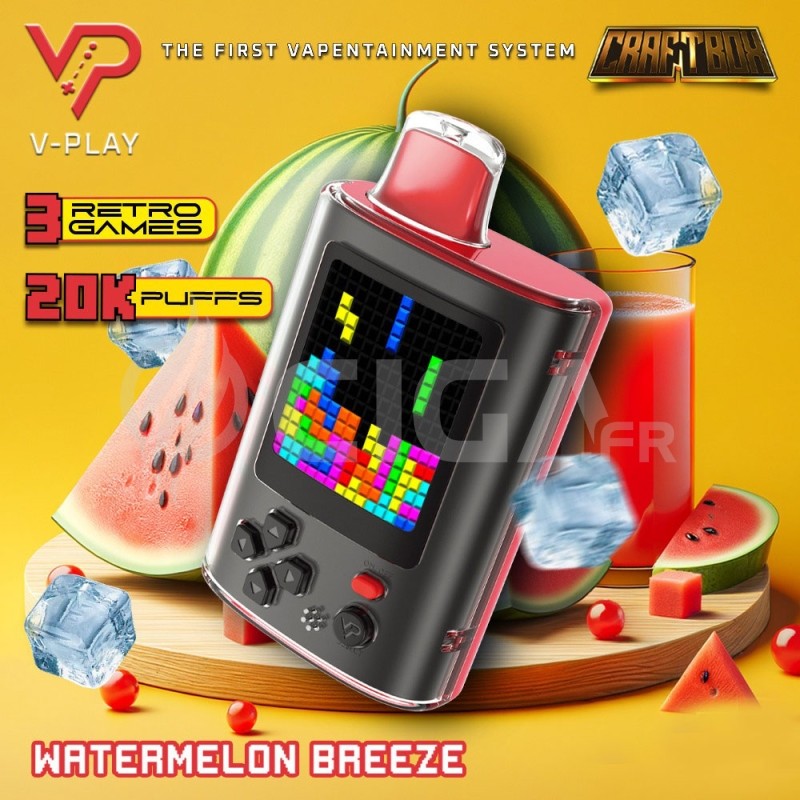 V-Play Watermelon Breeze 20000 puffs - CraftBox