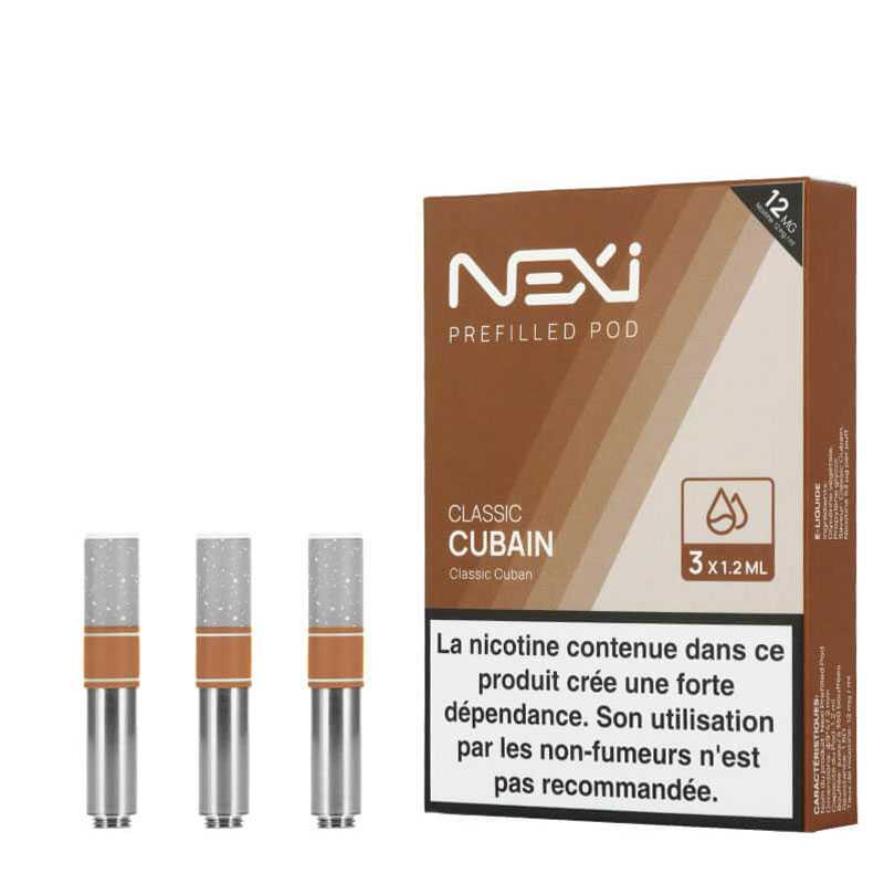 Pack de 3 cartouches Classic Cubain Nexi One - Aspire