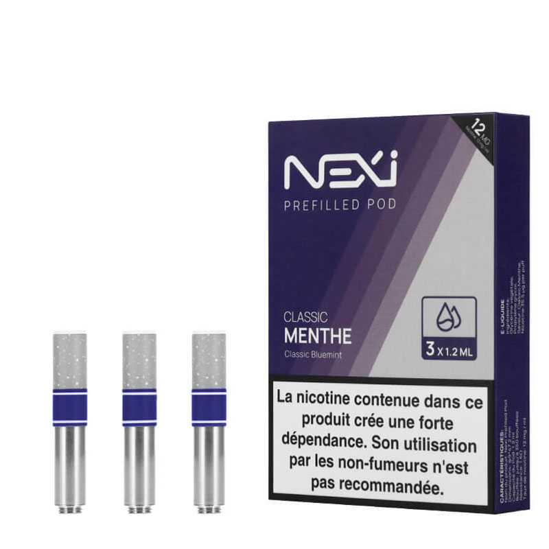 Pack de 3 cartouches Classic Menthe Nexi One - Aspire