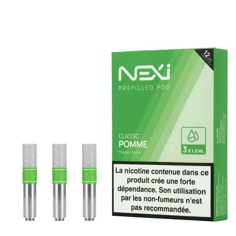 Pack de 3 cartouches Classic Pomme Nexi One - Aspire