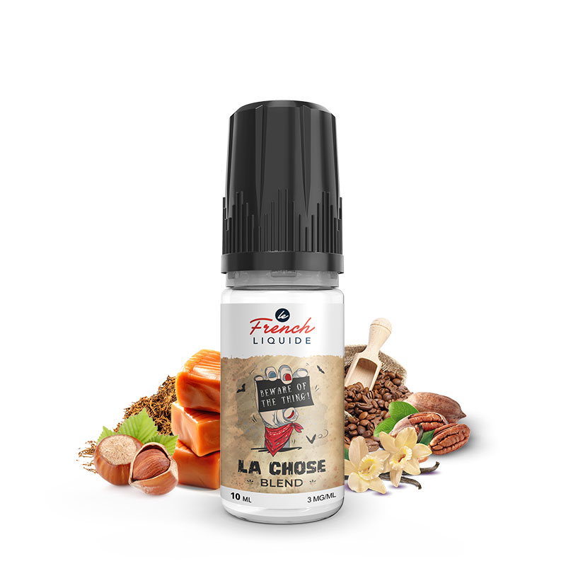 Photo du La Chose Blend 10 ml par Le French Liquide : eliquide en sels de nicotine pour le vapotage de la marque française Le French Liquide.