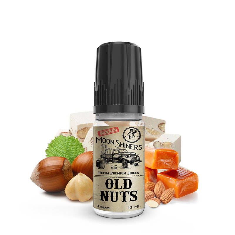 Photo du Old Nuts 10 ml par Le French Liquide : eliquide en sels de nicotine pour le vapotage de la marque française Le French Liquide.