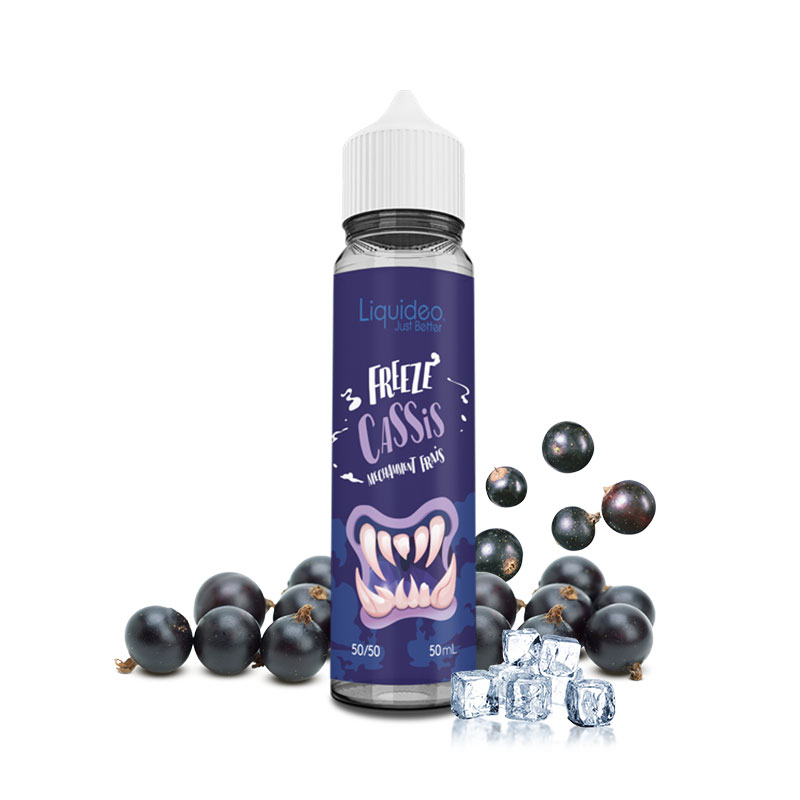 Photo du eliquide Freeze Cassis 50ml de la marque française : Liquideo.