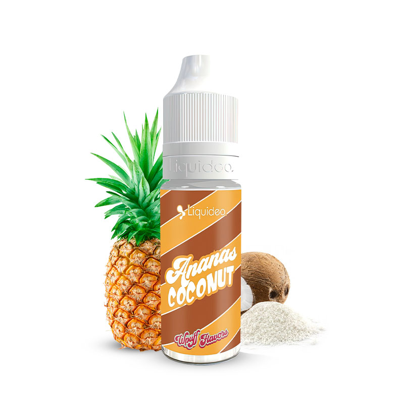 Photo du eliquide Ananas Coconut 10ml de la marque française : Liquideo.