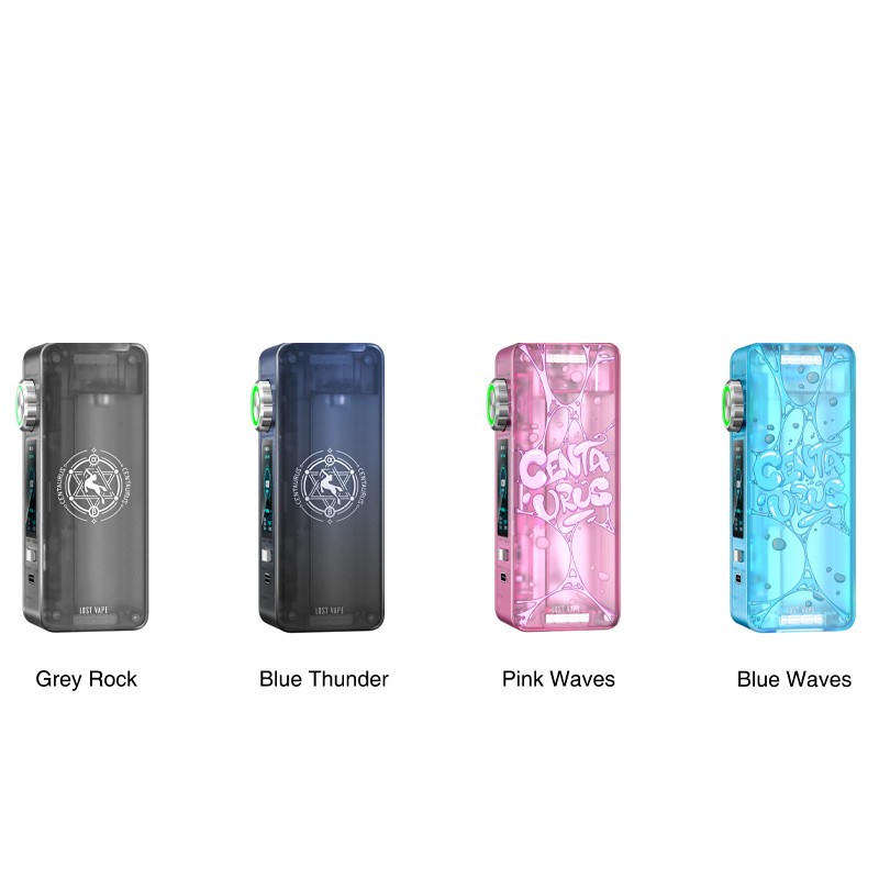 Photo des coloris de la box Centaurus N100 de Lost Vape