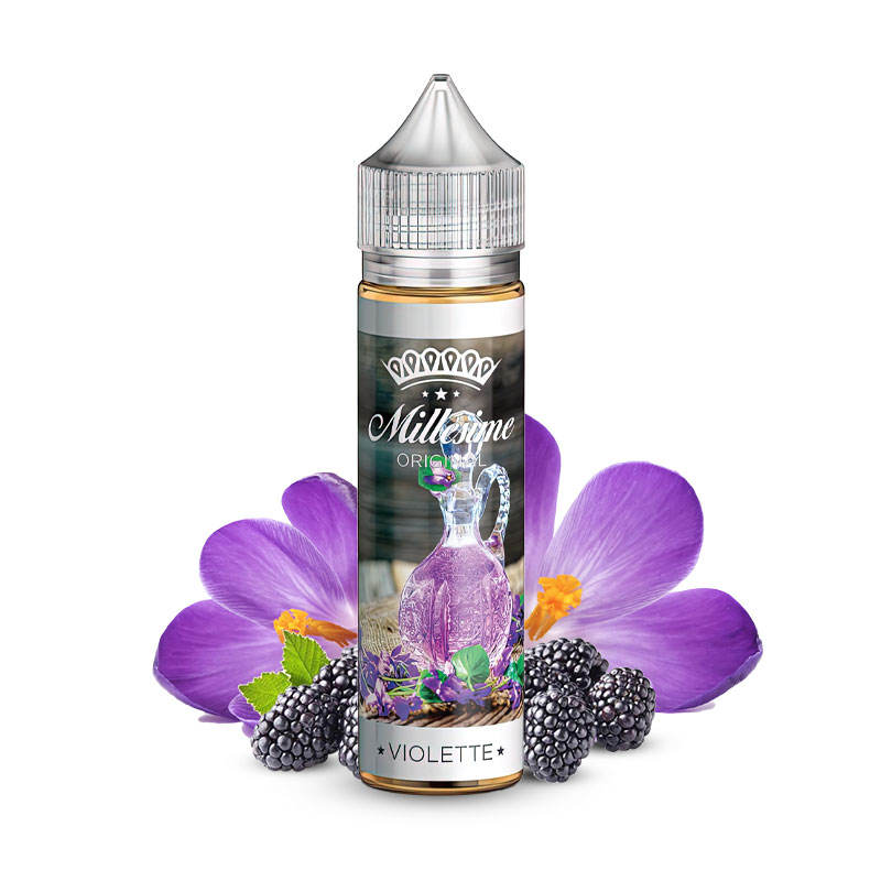 Photo du eliquide Violette 50ml de la marque française : Millésime.