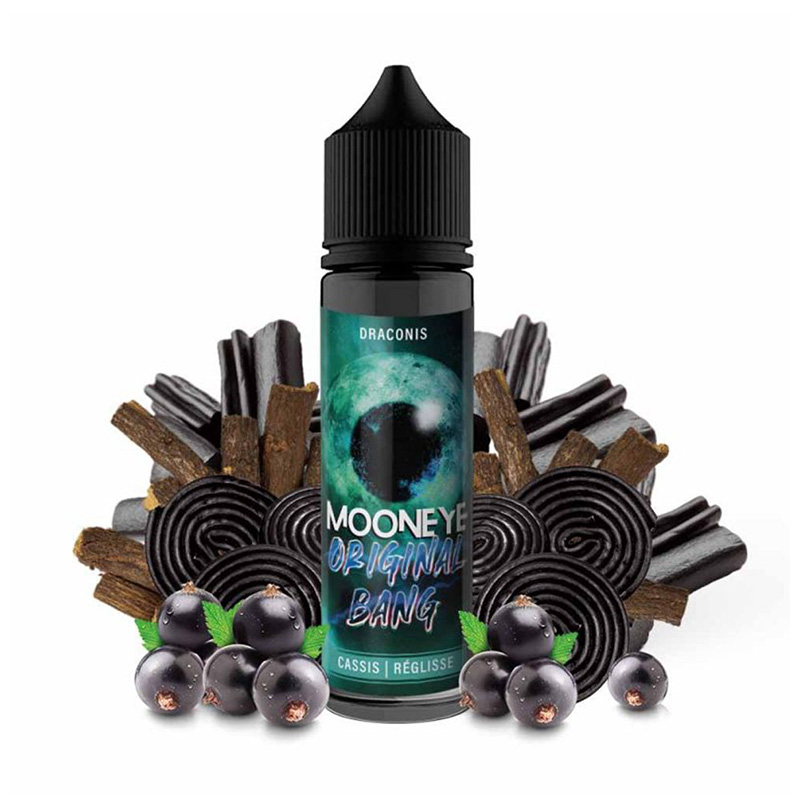 Photo du e-liquide Draconis 50ml de la marque française Mooneye.