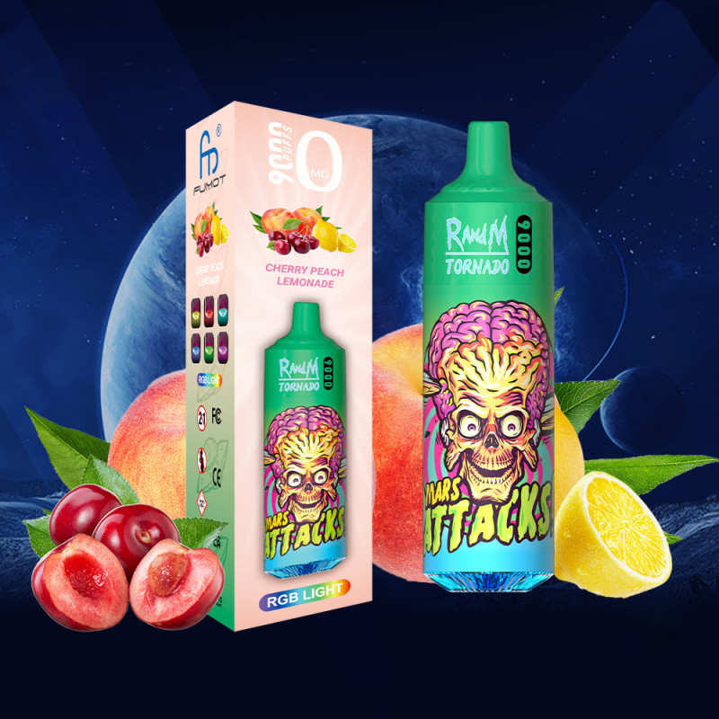 Cherry Peach Lemonade 9000 Puffs - Tornado by RandM