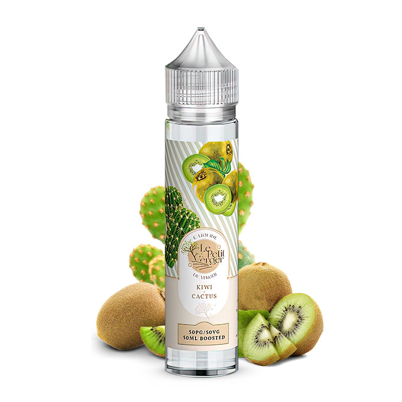 Photo du eliquide Kiwi Cactus 50ml de la marque française : Le Petit Verger.