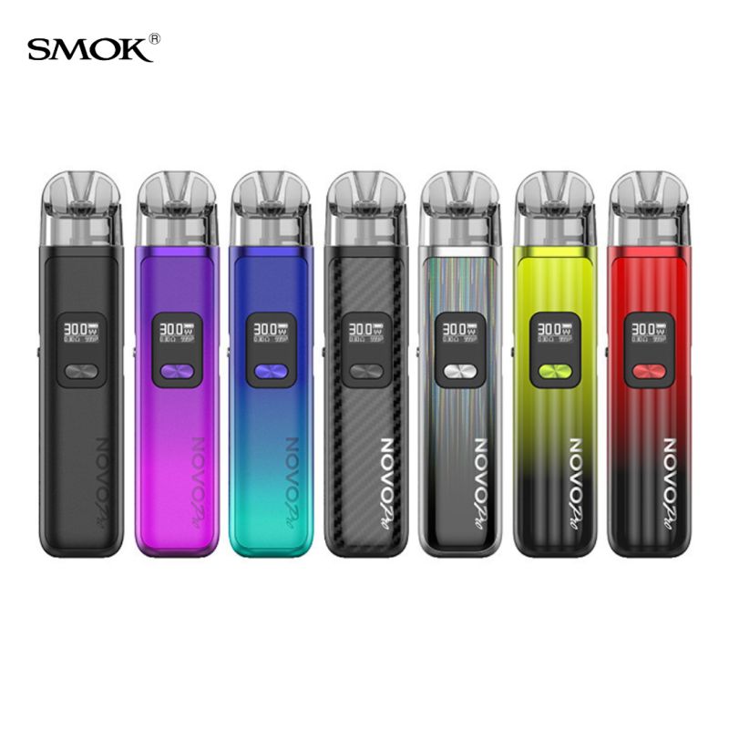 Photo des déclinaisons de coloris du kit Pod Novo Pro de Smokteck