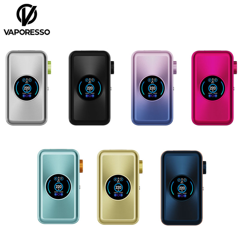 Photo des déclinaisons de coloris de la box Gen Max de Vaporesso