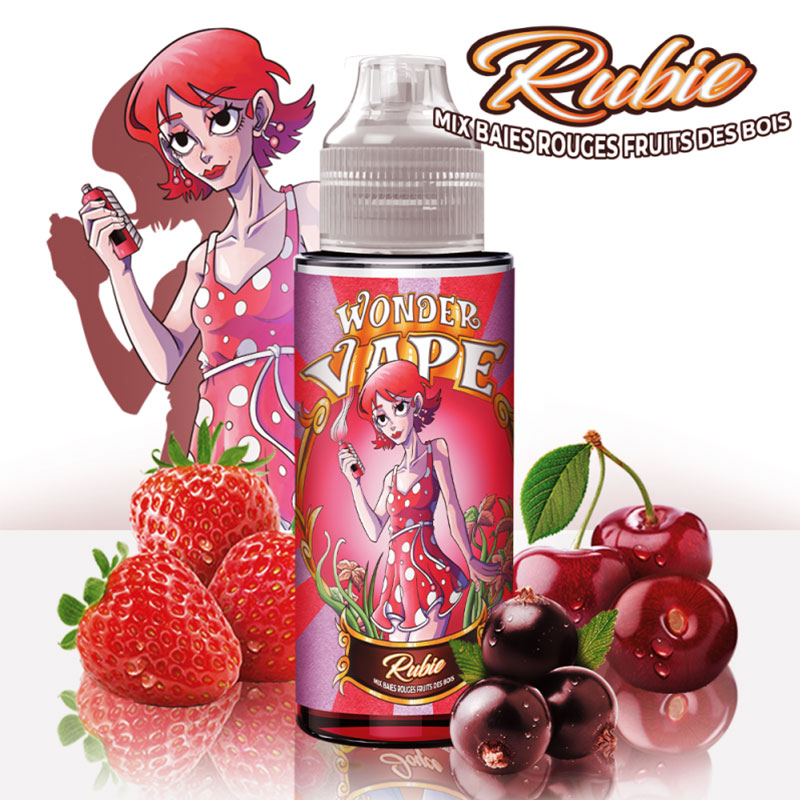 Photo du eliquide Rubie 100ml de la marque Wonder Vape.