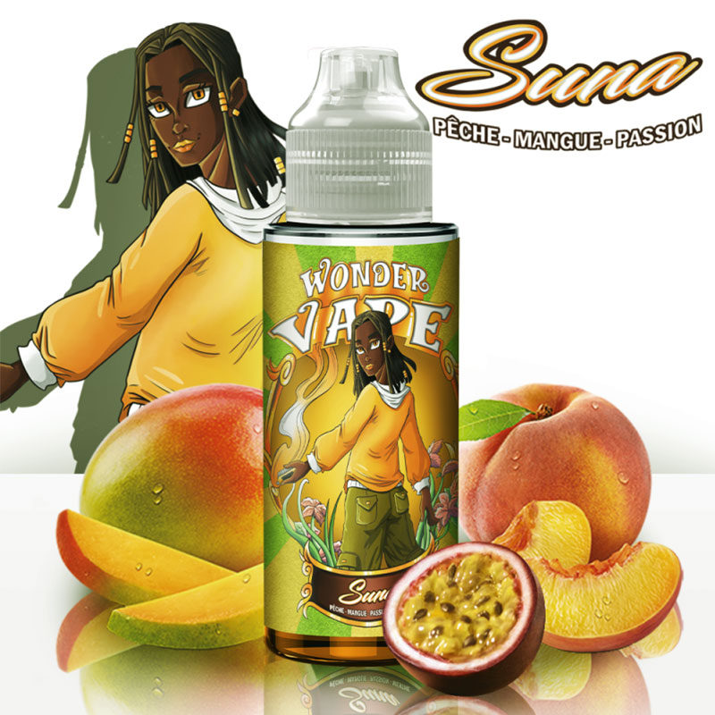 Photo du eliquide Suna 100ml de la marque Wonder Vape.